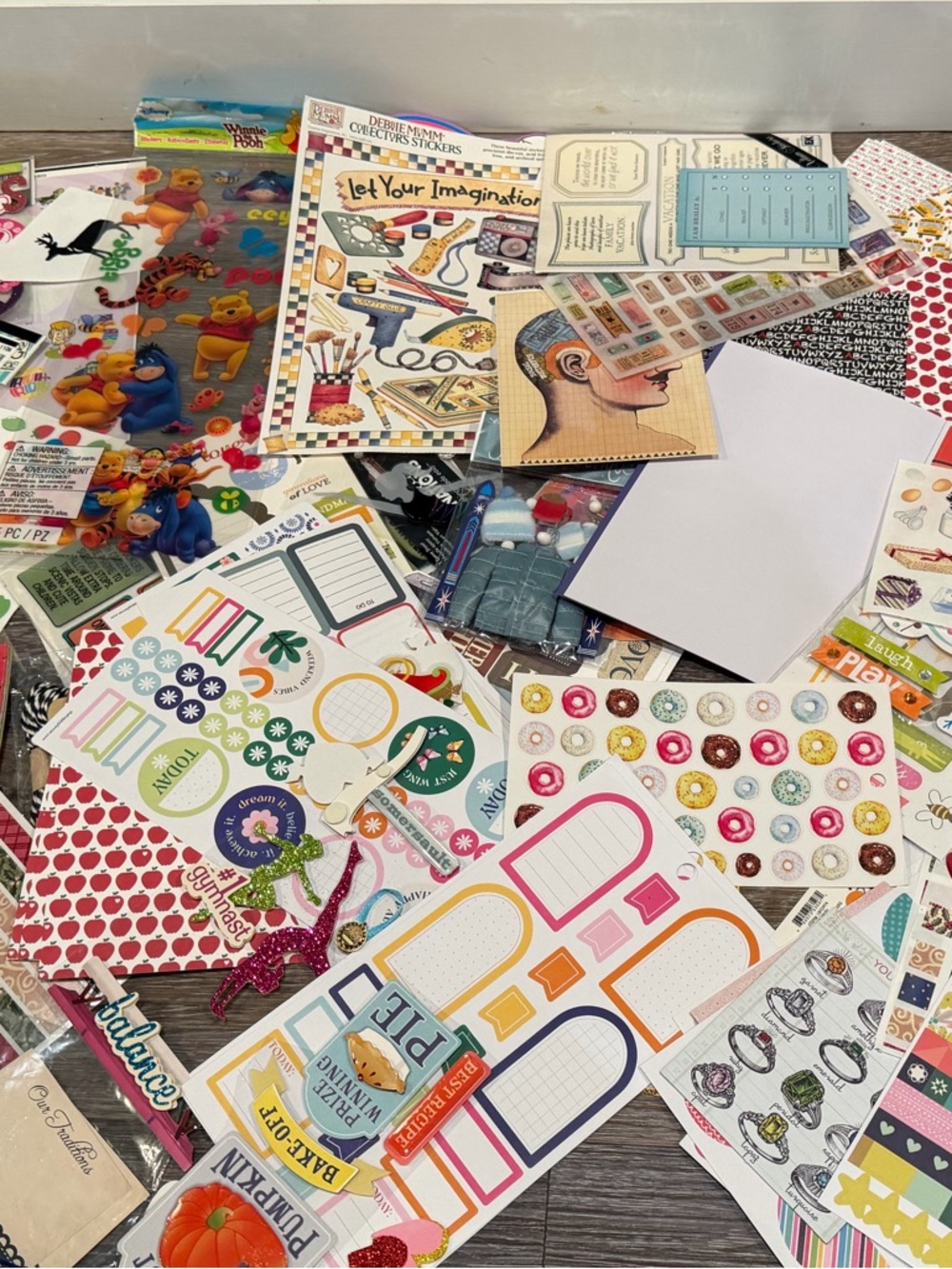 Large sticker lot